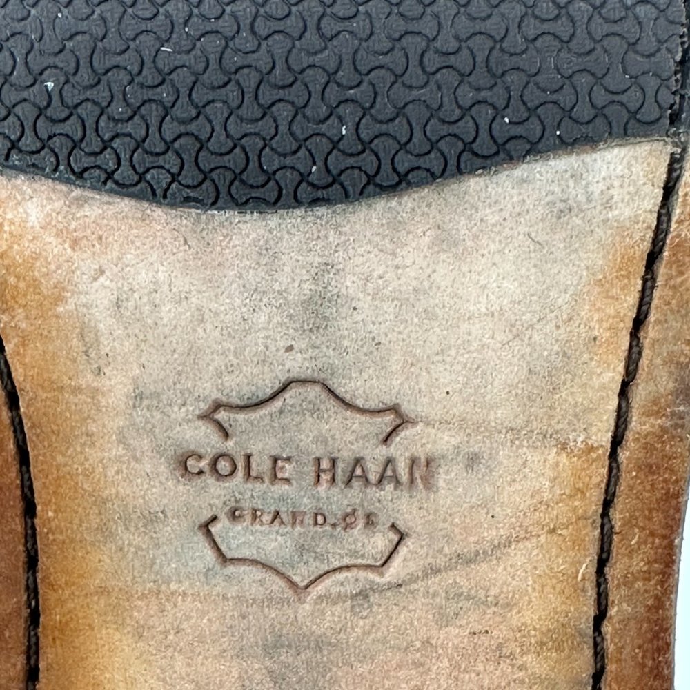 Cole Haan Oxford Grand 360 Johnson Derby Brown Leather Shoes Mens 9.5M - Picture 11 of 14